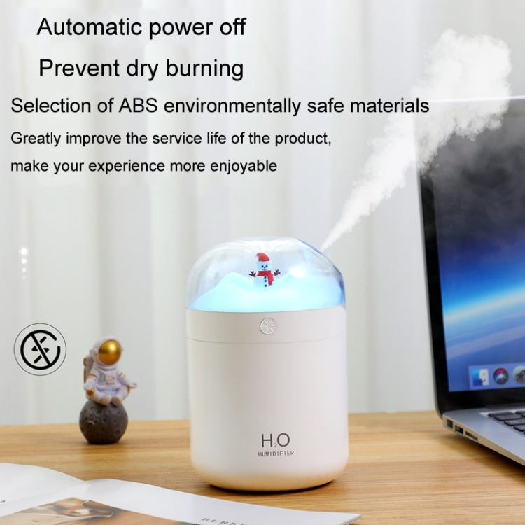 500ml Snowman Humidifier USB Desktop Large Capacity Colorful Ambient Light Air Humidifier