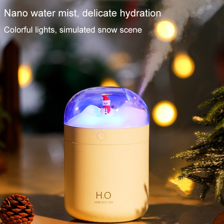 500ml Snowman Humidifier USB Desktop Large Capacity Colorful Ambient Light Air Humidifier