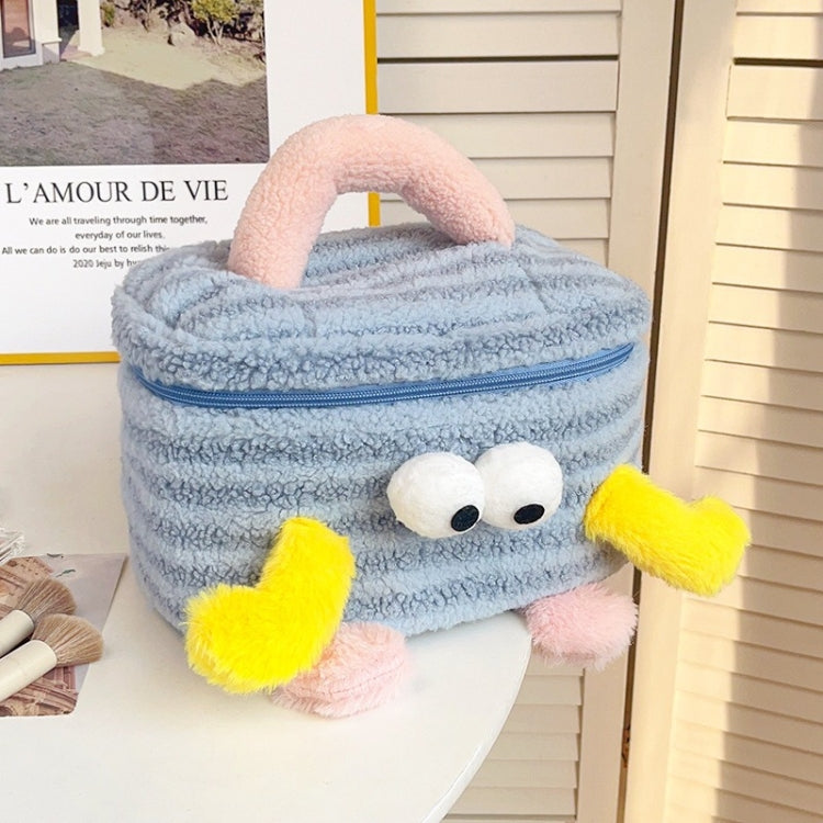 Cartoon Cute Plush Cosmetic Bag Large Capacity Travel Makeup Tools Handbag Storage Case