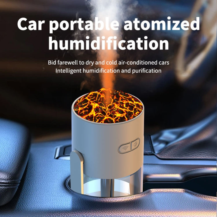 280ml Volcano Cup Rotating Air Humidifier Mini Colorful Ambient Light Car Aroma Diffuser