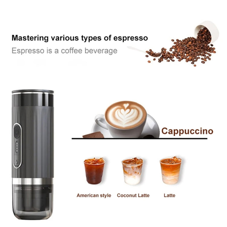 3 In 1 Automatic Wireless Italian Capsule Coffee Machine Portable Rechargeable Heating Coffee Maker