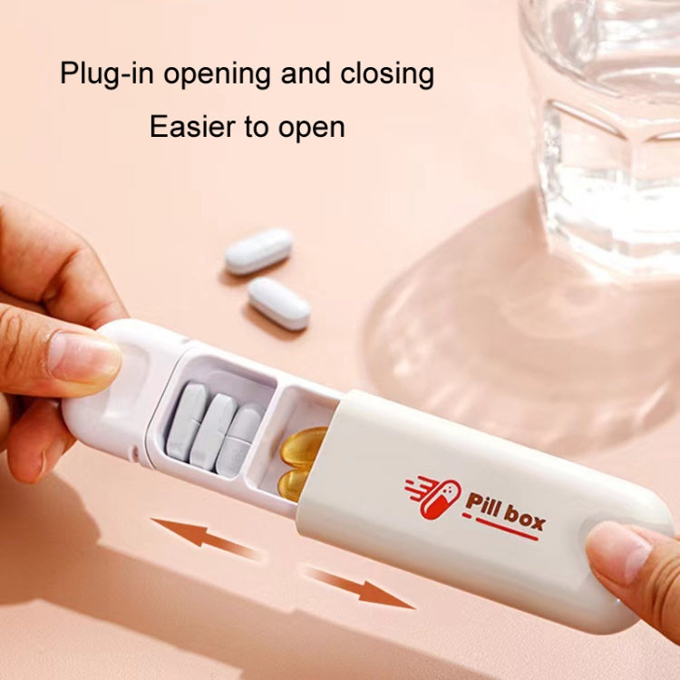 Portable Mini 3 Grids Pill Box Travel Sealed Moisture-proof Medicine Dispenser Pill Storage Box