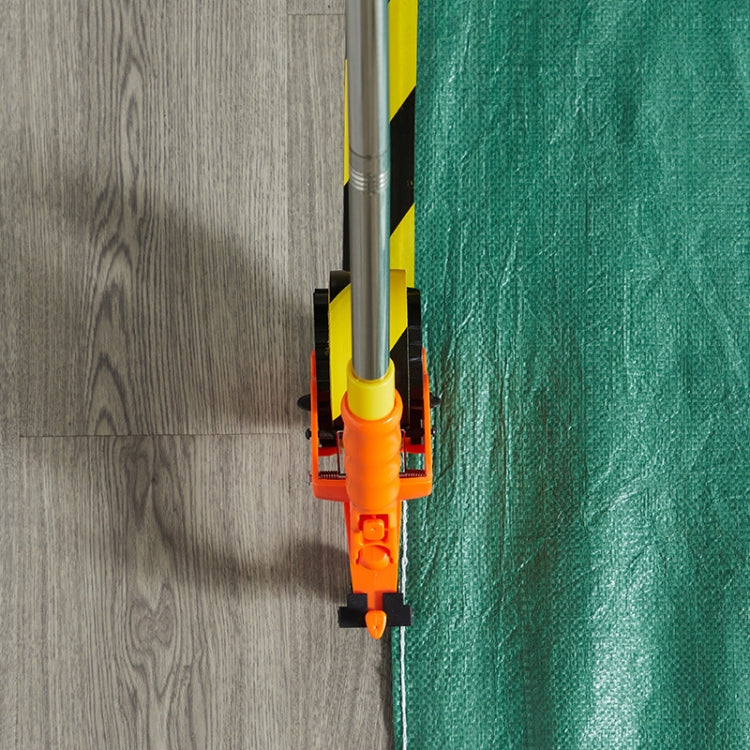 Bending-Free Floor Tape Applicator Quick-Sticking Device For Masking Paper With Extendable Pole