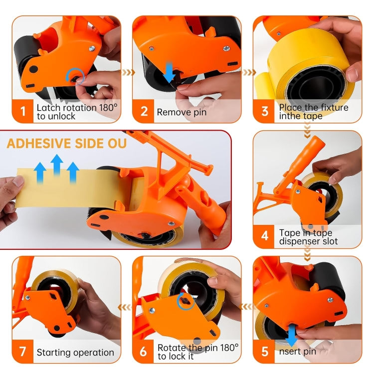 Bending-Free Floor Tape Applicator Quick-Sticking Device For Masking Paper With Extendable Pole