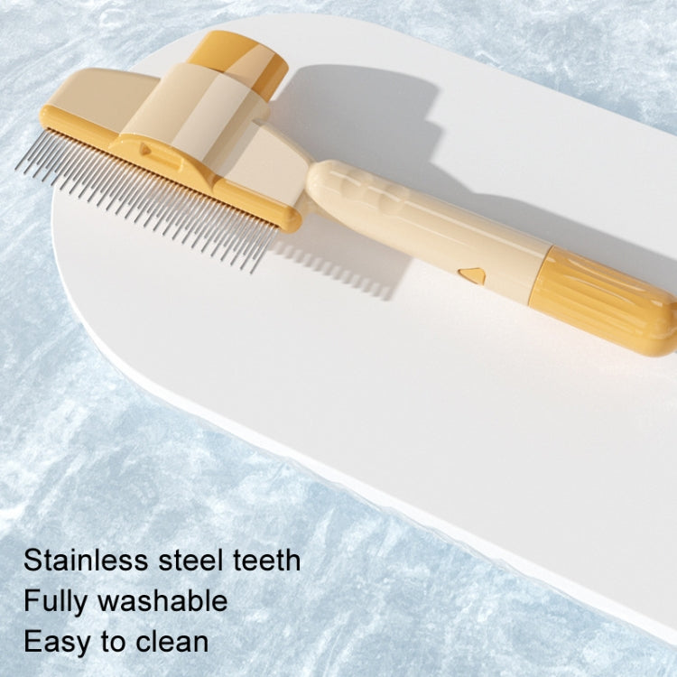 Knotting Hair Removal Cat Comb Pet Self-Cleaning Detangling Comb