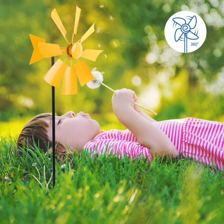 Landscape Craft Rotating Windmill Ornament Outdoor Rustic Garden Decoration Inserts