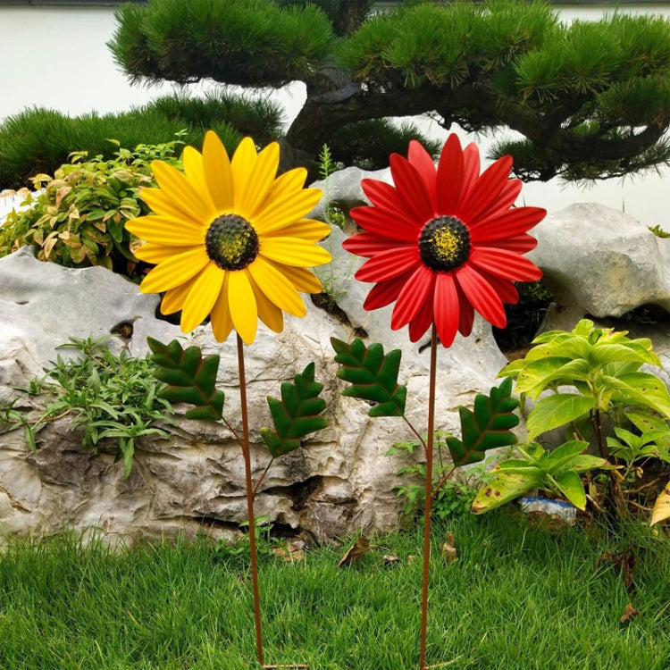 Outdoor Lawn Garden Landscape Arrangement Decorative Iron Flower Inserts