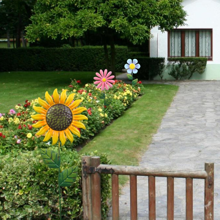 Outdoor Lawn Patio Decoration Iron Flower Inserts