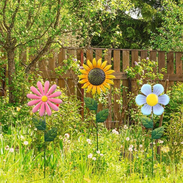 Outdoor Lawn Patio Decoration Iron Flower Inserts