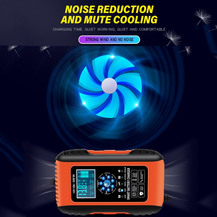 ANHTCzyx 12V/24V 6-180AH 7-Stage Smart Car Motorcycle Battery Charger