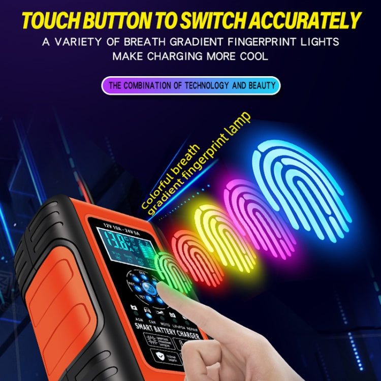 ANHTCzyx 12V/24V 6-180AH 7-Stage Smart Car Motorcycle Battery Charger