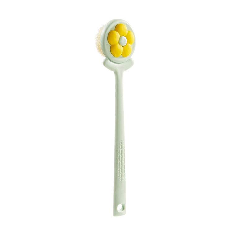 Household Bathroom Long Handle Soft Bristle Flower Shower Brush