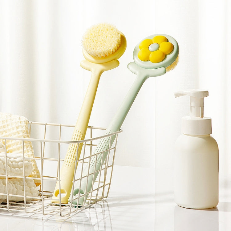 Household Bathroom Long Handle Soft Bristle Flower Shower Brush