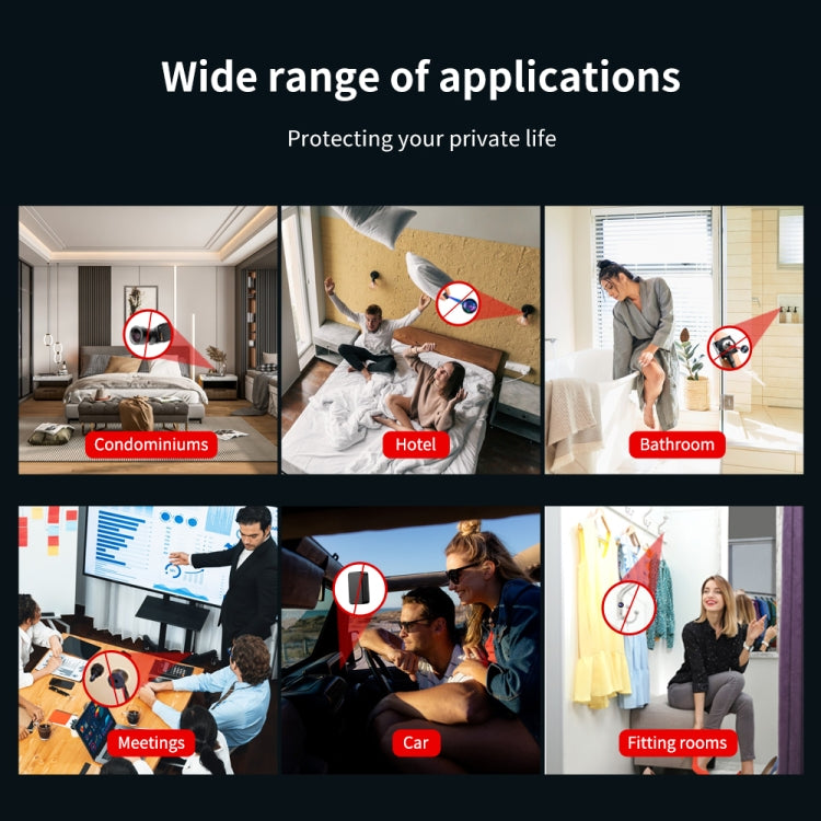 Hidden Camera Detector GPS Tracker Detector 5 Levels Sensitivity Adjustable