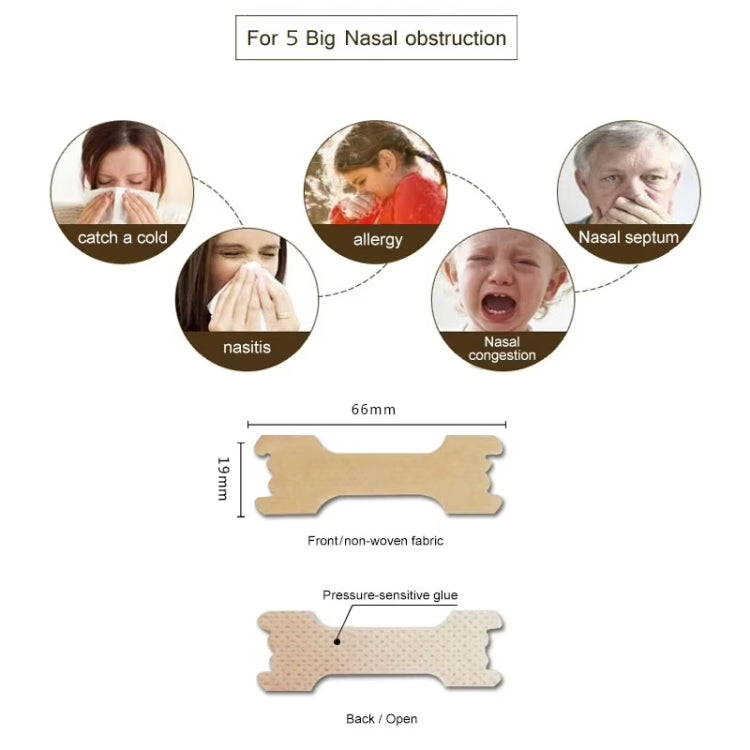 66 X 19mm Nasal Strips To Improve Sleep, Reduce Snoring And Relieve Nose Congestion