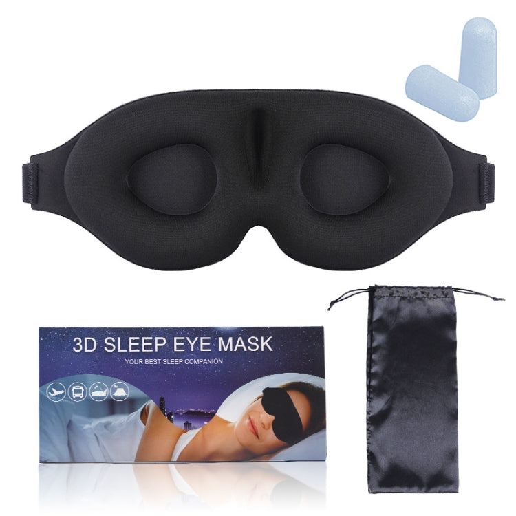 4 In 1 3D Sleep Eye Mask Memory Foam Non-pressure Shading Sleeping Blindfold