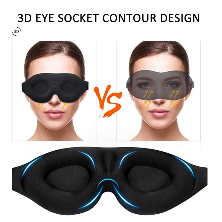 4 In 1 3D Sleep Eye Mask Memory Foam Non-pressure Shading Sleeping Blindfold