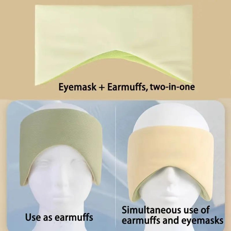 Dual-use Double-sided Eye Mask Earmuffs All-inclusive Noise Reduction Eye Protection Mask