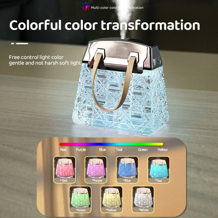 Desktop Small Crystal Bag Humidifier Aroma Ambient Lighting