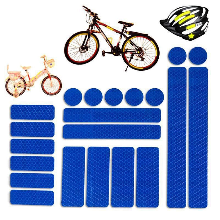 21 In 1 Electric Bike Backed Honeycomb Reflective Stickers Safety Signs Warning Strips