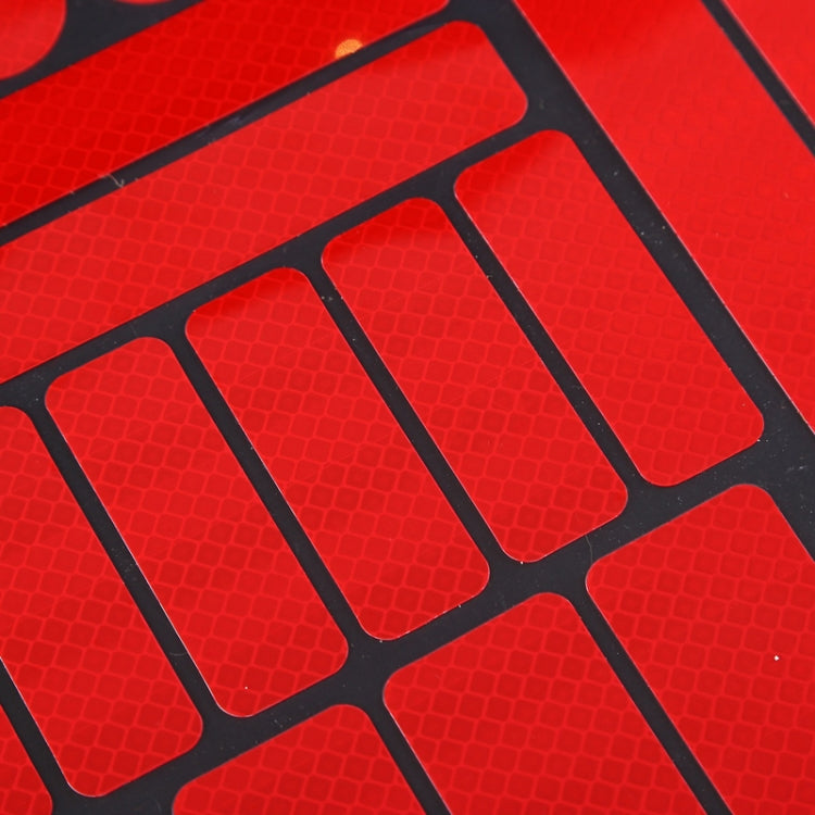 21 In 1 Electric Bike Backed Honeycomb Reflective Stickers Safety Signs Warning Strips