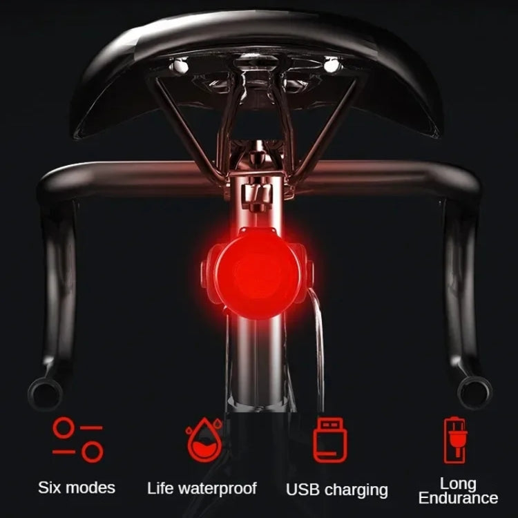 USB High Bright Bicycle Tail Light MTB Headlight Night Riding Safety Warning Light Cycling Equipment
