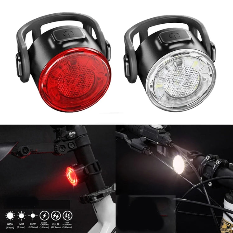 USB High Bright Bicycle Tail Light MTB Headlight Night Riding Safety Warning Light Cycling Equipment