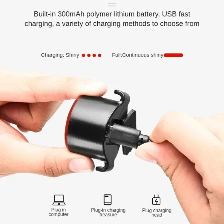 USB High Bright Bicycle Tail Light MTB Headlight Night Riding Safety Warning Light Cycling Equipment