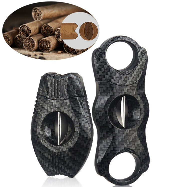 Portable Cigar Scissors Double Blade Stainless Steel V Cigar Cutter Tool