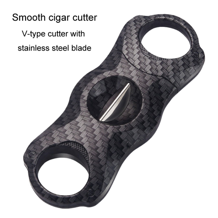 Portable Cigar Scissors Double Blade Stainless Steel V Cigar Cutter Tool