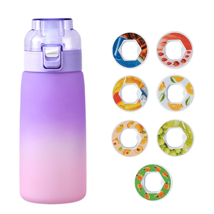 Scent Flavored Water Bottle Leak-Proof Outdoor Sport Water Cup With 7 0 Sugar 0 Calorie Scent Rings