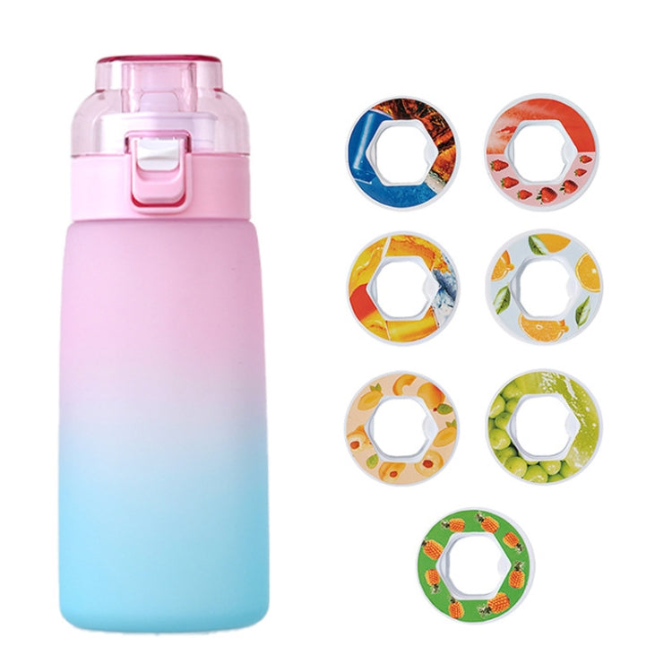 Scent Flavored Water Bottle Leak-Proof Outdoor Sport Water Cup With 7 0 Sugar 0 Calorie Scent Rings