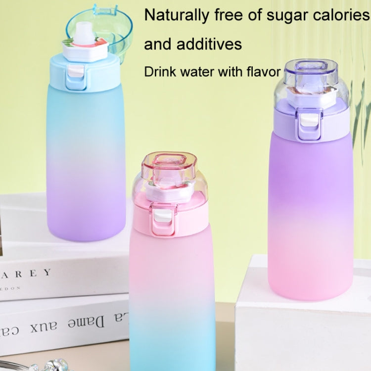 Scent Flavored Water Bottle Leak-Proof Outdoor Sport Water Cup With 7 0 Sugar 0 Calorie Scent Rings