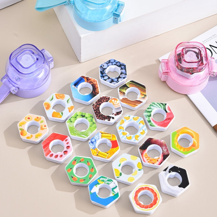 Scent Flavored Water Bottle Leak-Proof Outdoor Sport Water Cup With 7 0 Sugar 0 Calorie Scent Rings