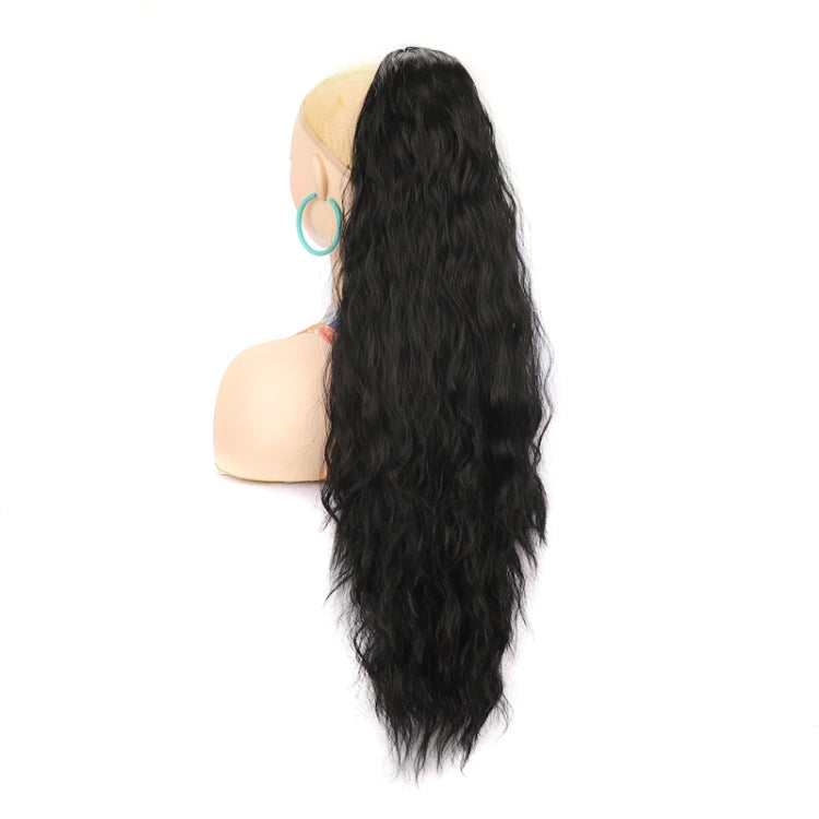 Ladies Extended Woolly Curly Rope Pulling Mesh Ponytail Wig