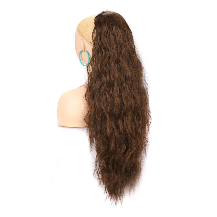 Ladies Extended Woolly Curly Rope Pulling Mesh Ponytail Wig