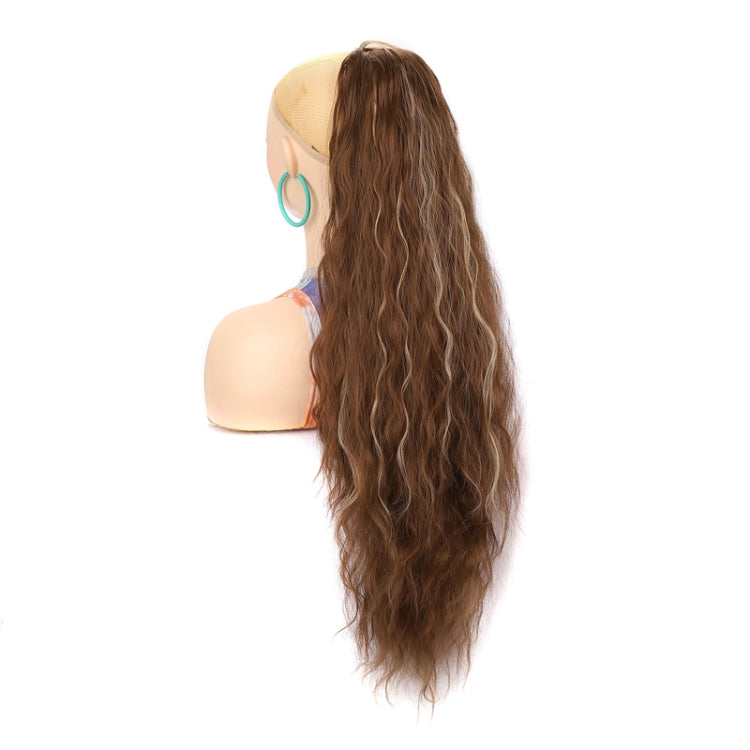 Ladies Extended Woolly Curly Rope Pulling Mesh Ponytail Wig