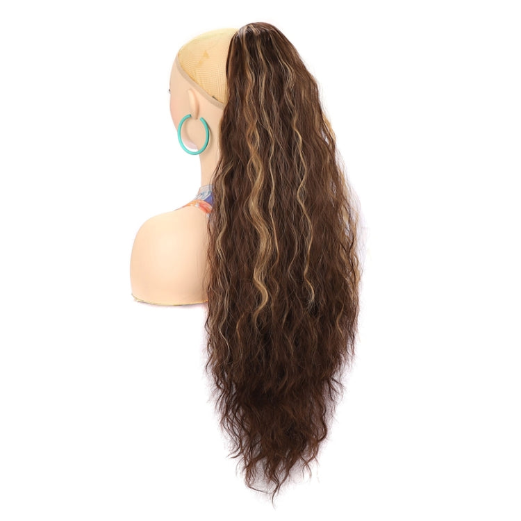 Ladies Extended Woolly Curly Rope Pulling Mesh Ponytail Wig