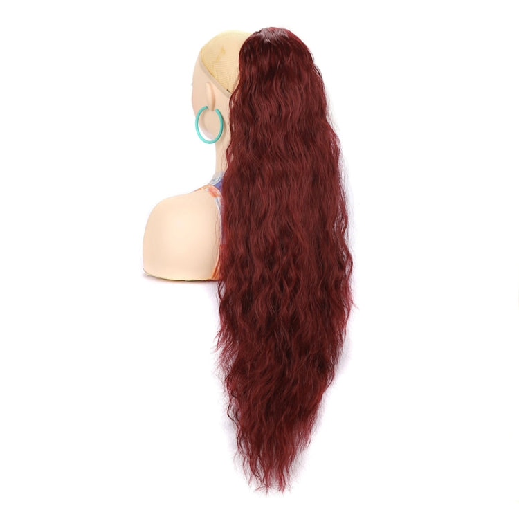 Ladies Extended Woolly Curly Rope Pulling Mesh Ponytail Wig