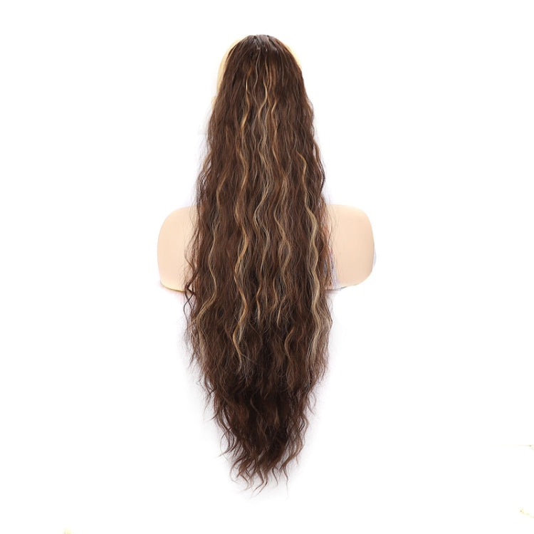 Ladies Extended Woolly Curly Rope Pulling Mesh Ponytail Wig
