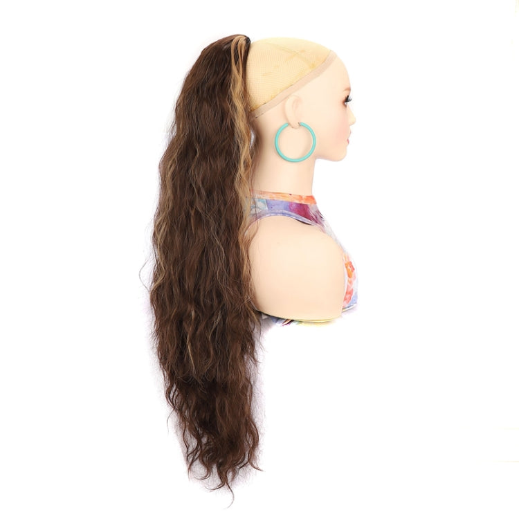 Ladies Extended Woolly Curly Rope Pulling Mesh Ponytail Wig