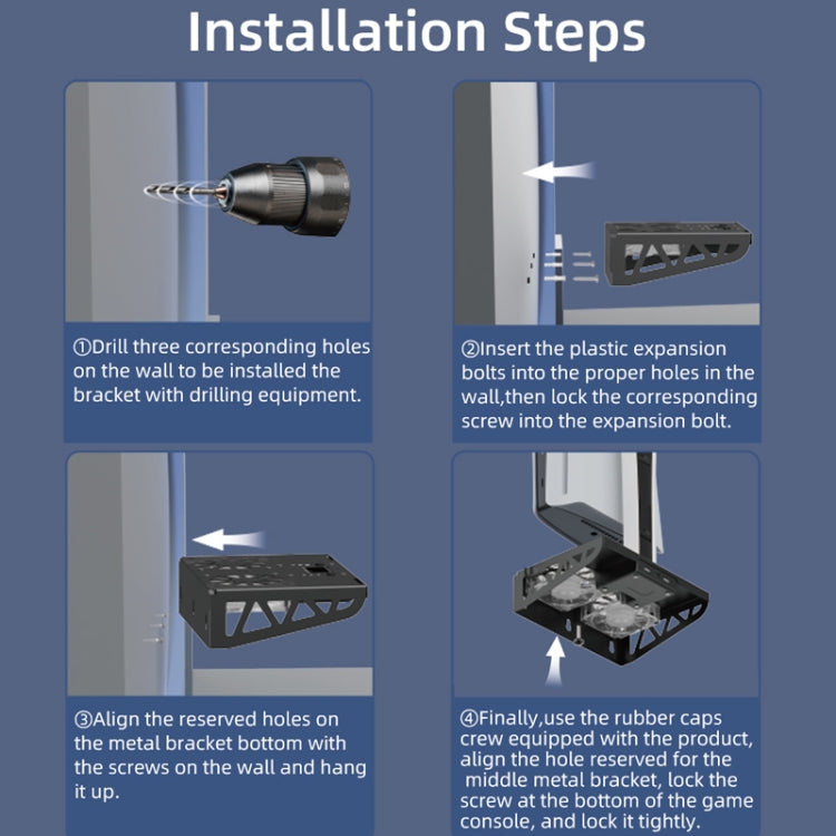 For PS5 Slim / PS5 iplay HBP-545 Wall Mount Charging Bracket
