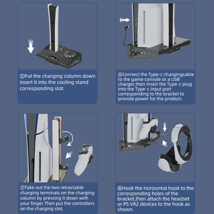 For PS5 Slim / PS5 iplay HBP-545 Wall Mount Charging Bracket