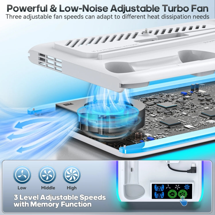 For PS5 Slim / PS5 iplay HA-8008 Cooling Bracket Headphone Organiser Grip Holder Charger