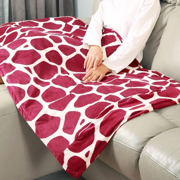 Flannel Deer Pattern Electric Blanket Heating Pad