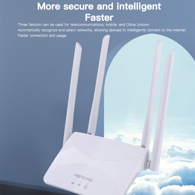 4G Wireless CPE Router Plug-in Mobile WiFi, EU Plug