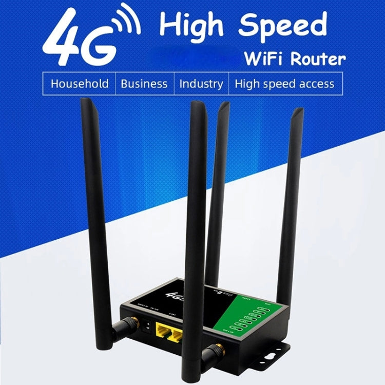 4G Wireless Plug-in Router Detachable Extension Antenna LTE Monitoring Network WiFi Hotspot, EU Plug
