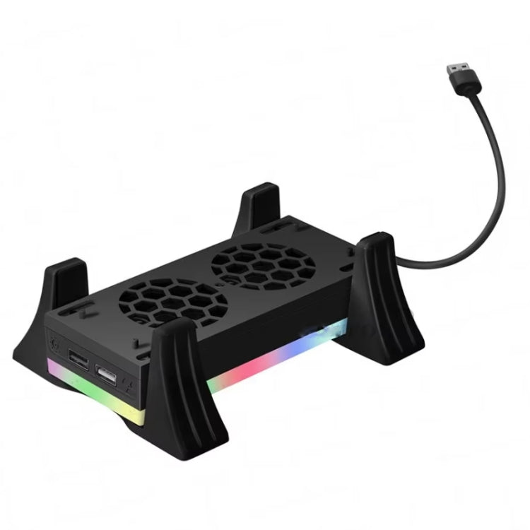 For XBOX Series S Console Base Cooling Fan Built-in LED Light Strip