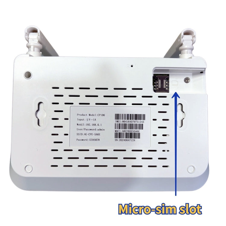 4G CPE Wireless Plug-In Mobile Routing WiFi6 Wire Hotspot, EU Plug