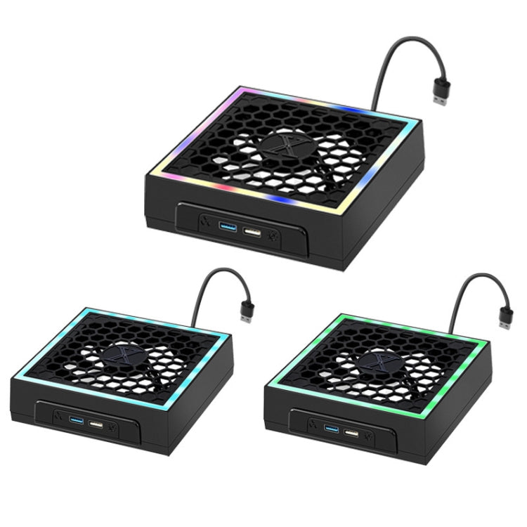 For Microsoft XBOX Series X Top Colorful Cooling Fan 3 Adjustable Speed